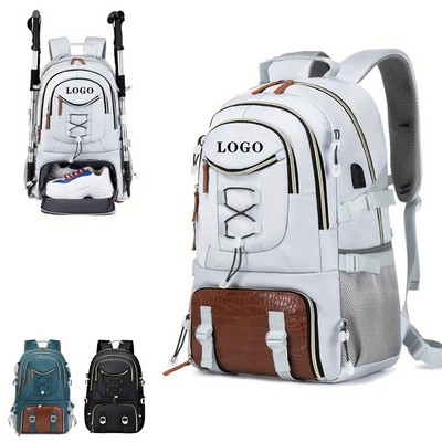 Waterproof Outdoor Backpack W/ Shoe Storage