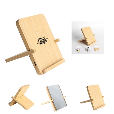 Bamboo Phone Holder with Charging