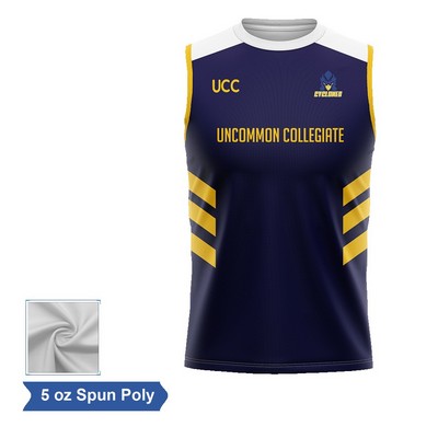 Sublimation Spun Polyester (Cotton Touch) Sleeveless T-Shirt - Men, Women,