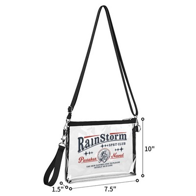 Clear PVC Crossbody Bag