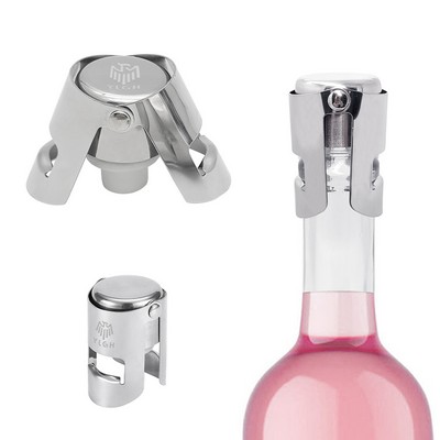 Flip Closure Stainless Steel Champagne Bottle Stopper