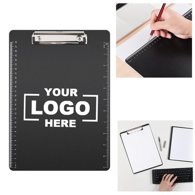 Plastic Clipboard with Built-in Ruler.