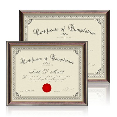 Ellison Certificate Frame - Black/Gold