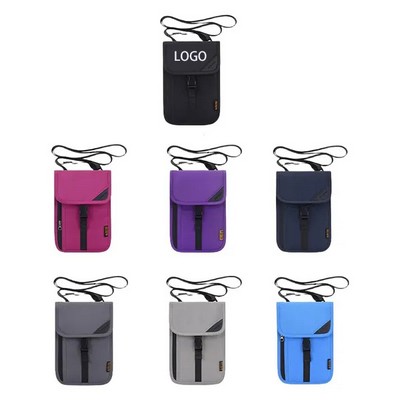 Travel Neck Wallet with RFID Blocking