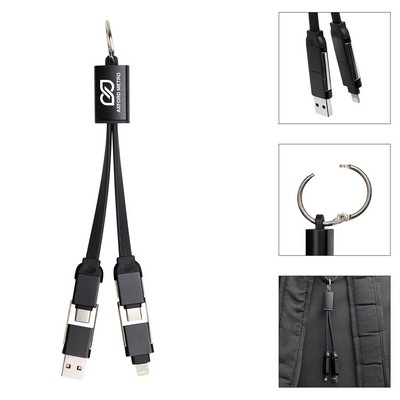 Multi-charge Cables With Round Carabiner