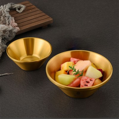 Stainless Steel Broad Brimmed Rice Bowl 13 oz.