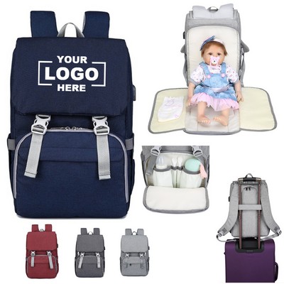 Stylish Travel Diaper Bag Backpack for Maternity and Baby Essentials.