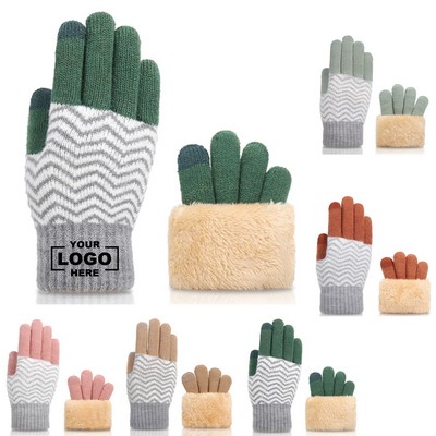 Fleece Lined Touchscreen Winter Gloves.
