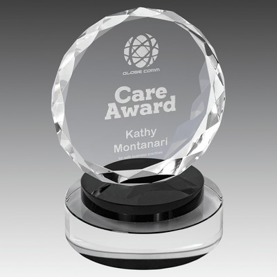 Facet Crystal on & Base