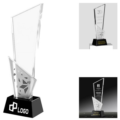 Personalized Crystal Pentagram Trophy