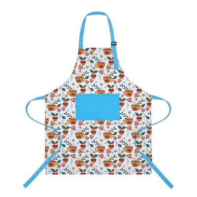 Dye Sublimation Full Length Apron W/ Adjustable Neck Strap