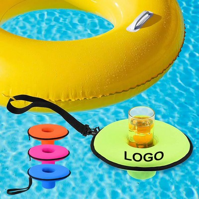 Waterproof Neoprene Beach Pool Floating Drink Holder for Drinks of Standard Size 20-24oz