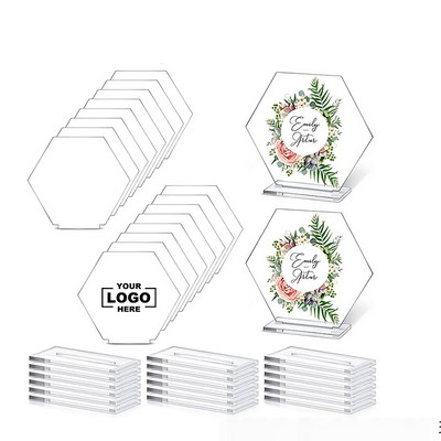 Elegant Acrylic Table Place Plate.