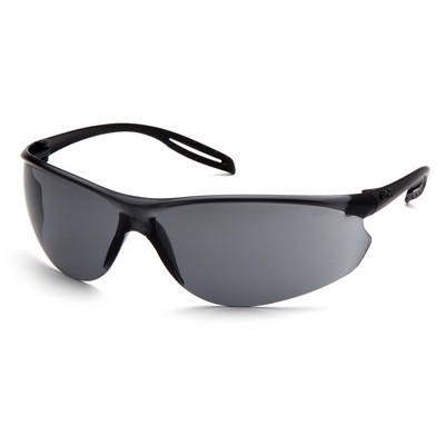 Neshoba Safety Glasses, Black Frame with Gray H2MAX Anti-fog Lens