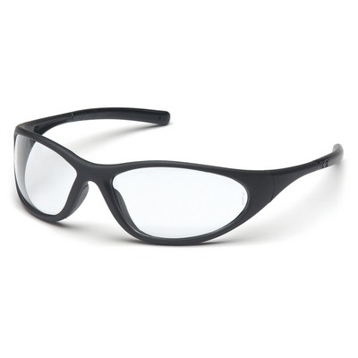 Zone II Safety Glasses, Matte Black Frame with Clear Lens