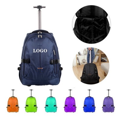 Polyester Ripstop Rolling Backpack