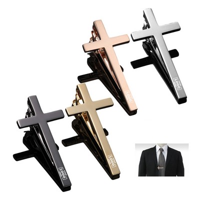 Cross Copper Tie Clip For Man