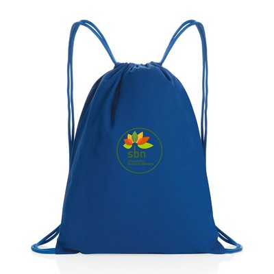 Impact AWARE™ Recycled Cotton Cinchpack 145g - Blue