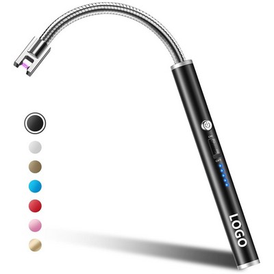 Electric Rechargeable Arc Lighter With Led Battery Display.