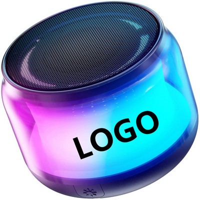 Portable wireless Speakers with Colorful Lights.