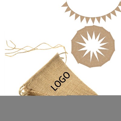 DIY Burlap Pennant Decoration Crafts