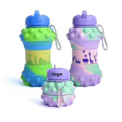 Foldable Squeeze Bubble Water Bottle