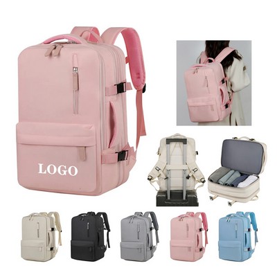 16" commuter business USB interface men's and women's backpack