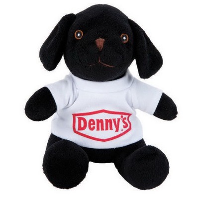 8"- Black Lab Super Soft Stuffed Animal