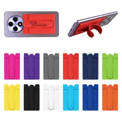 Silicone Phone Wallet with Stand