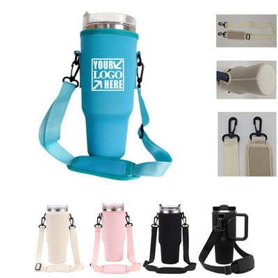 40 Oz. Water Bottle Holder with Adjustable Shoulder Strap