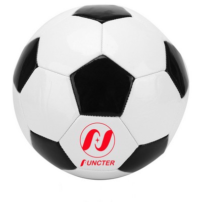 2.7 mm Thicken Explosion-Proof Rubber Bladder Glassy PU Soccer Ball Size 2 Soccer White-Black Cube
