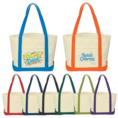 Full Color Medium 24 Oz.Cotton Canvas Tote Bag
