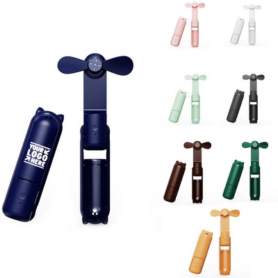 Portable Foldable Handheld Fan With Power Bank