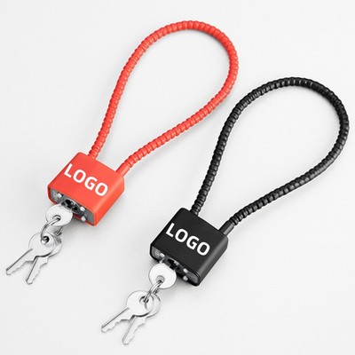 13 inch Long Cable Laminated Padlock With 3 Keys