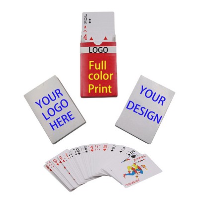 MOQ 50 Decks Full Color Premium Customized Standard Poker