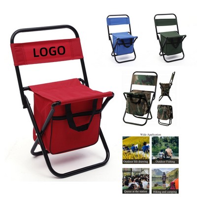 Outdoor Fishing Bench Folding Chair with Storage Bag