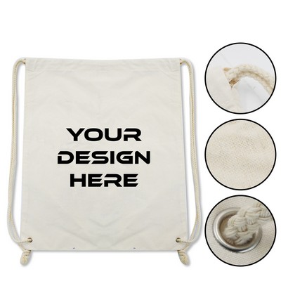 Custom Canvas Drawstring Bag