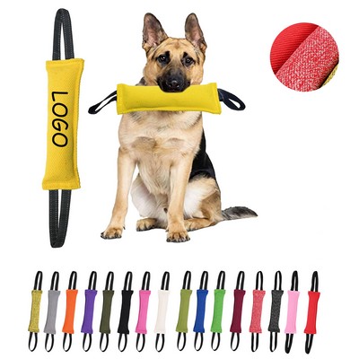Polyester Material Strong Handles Dog Tug Interactive Toy