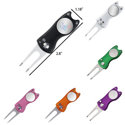 Golf Turf Repair Tool & Ball Marker