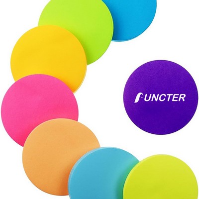 50 Sheets 2.75 inch Adhesive Round Sticky Notes Notepaper