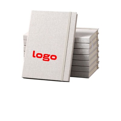 Gold Foil Stamped Linen Notebook