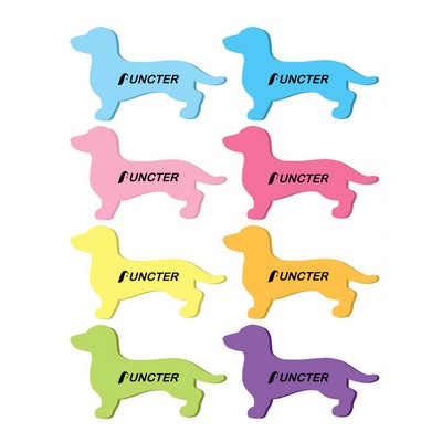 50 Sheets 2.36 x 3.15 inch Adhesive Dachshund Shape Sticky Notes Notepaper