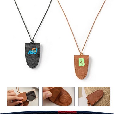Latcher Magnetic PU Leather Glasses Lanyard Holder