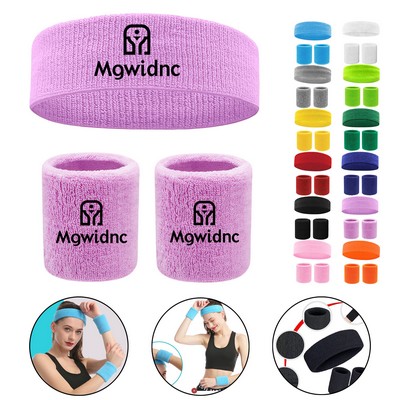 Wristbands Headbands Set