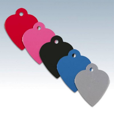 Laserable Heart Pet Tag