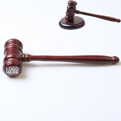Premium Solid Wood Judge Gavel
