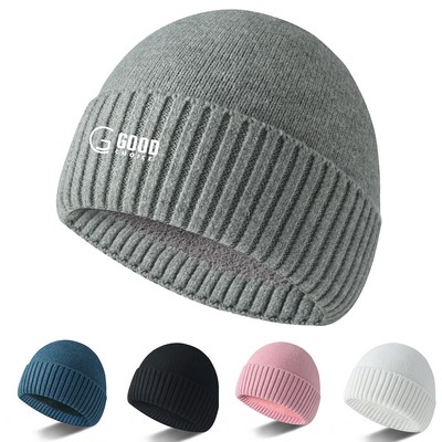 Plush Knitted Beanie