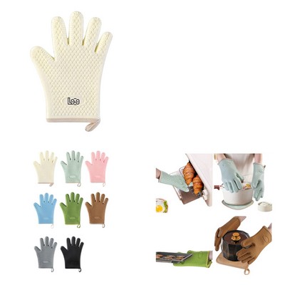 Cotton silicone cooking gloves