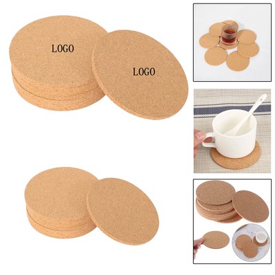 Round Cork Drink Coaster