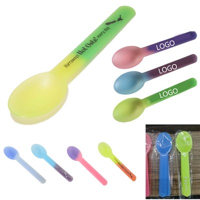 Color-Changing Ice Cream Plastic Spoon